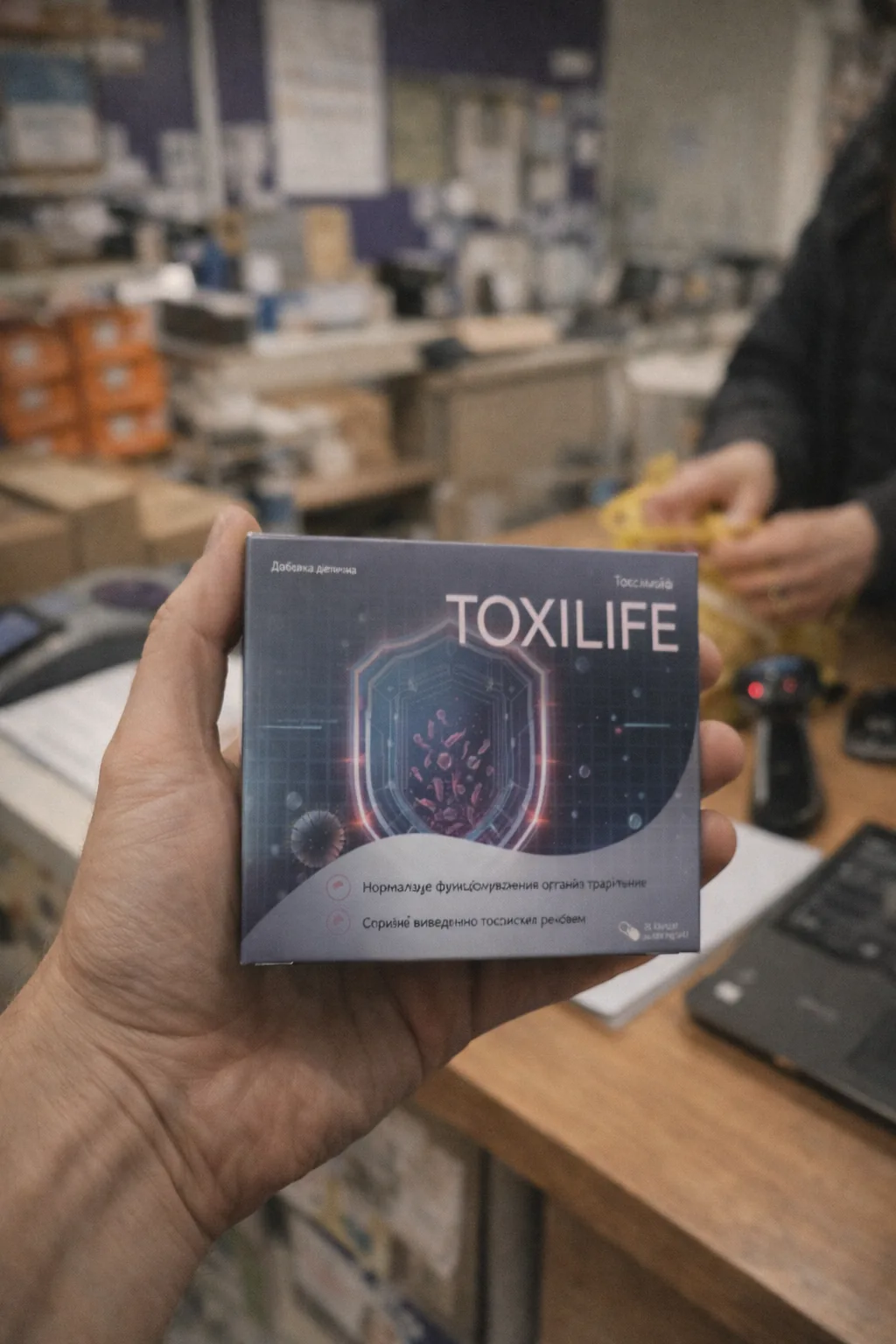 Фото упаковки Toxilife від реального покупця